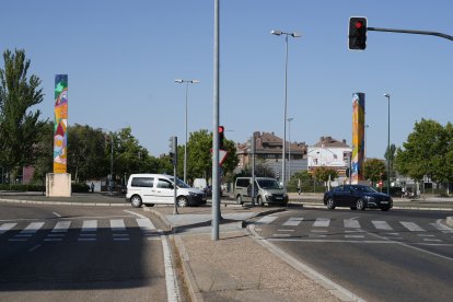Puertas de Valladolid del artista Cristóbal Gabarrón en la actualidad 
.-J.M. LOSTAU