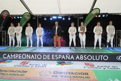 Presentación de la Liga Iberdrola de florete femenino en Medina del Campo. / J. M. LOSTAU