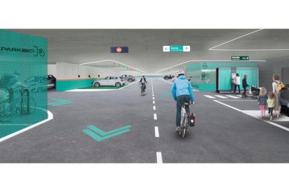 Recreación virtual del nuevo parking. E.M.