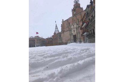 Así ha amanecido Medina del Campo. E. M.