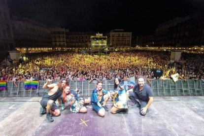 Concierto de Tanxugueiras en la plaza Mayor de Valladolid el 1 de septiembre. -INSTAGRAM TANXUGUEIRAS