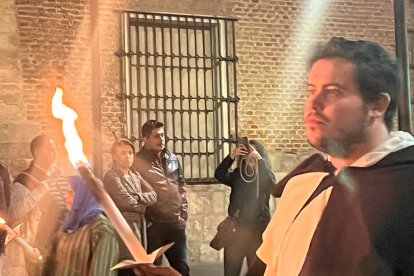 Desfile de antorchas en San Pablo. A. CALVO