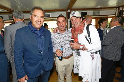 Leopoldo Herrero (Empresario), Fernando Martín (Rte Santa Espina) y Agustín Gamazo (Rte El Chivo).