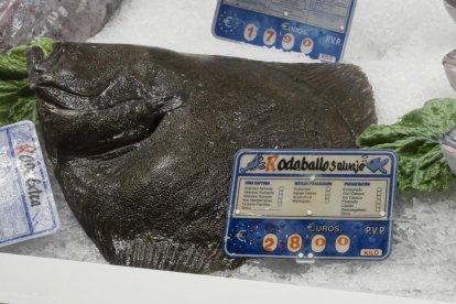 Oferta de rodaballo en el Mercado del Val durante las compras de Navidad. -PHOTOGENIC