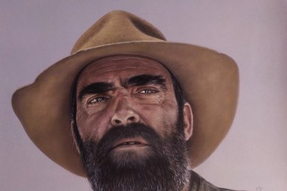 Luis Tosar. Exposición de 'rostros de cine' de Laura Serrano.  / E. M.