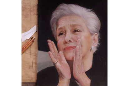 Lola Herrera. Exposición de 'rostros de cine' de Laura Serrano.  / E. M.