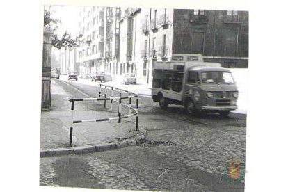 Calle Don Sancho en 1970 en el barrio de la Circular. ARCHIVO MUNICIPAL