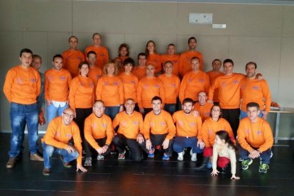 Integrantes del equipo de atletismo.