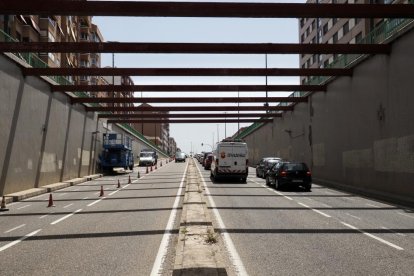 Obras en el túnel de San Isidro. -PHOTOGENIC