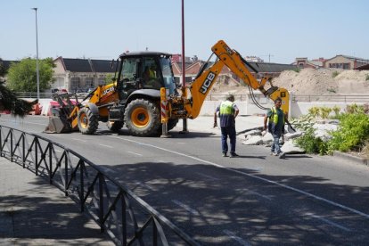 Obras en el túnel de Labradores. -J.M. LOSTAU