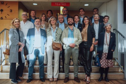 Irene Carvajal, candidato de Vox en Valladolid, en un acto de campaña. -VOX