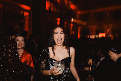 María José Llergo  en la fiesta VIP de los Goya en el Club 1844 en el Círculo de Recreo. -VÍCTOR LAFUENTE
