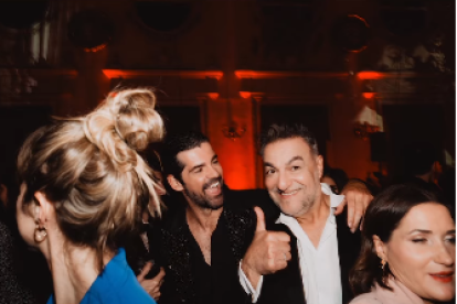 Miguel Ángel Muñoz en la fiesta VIP de los Goya en el Club 1844 en el Círculo de Recreo. -VÍCTOR LAFUENTE