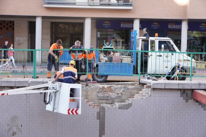 Cierre del túnel de la Circular, tras el accidente que desprendió una viga. ICAL