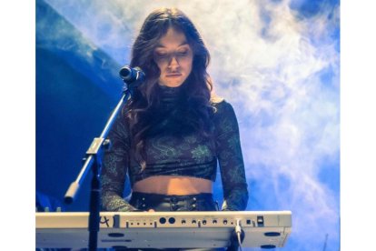 Megy Nikol durante un concierto. / E. M.