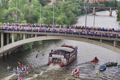 Celebración del ascenso del Real Valladolid. / A.A