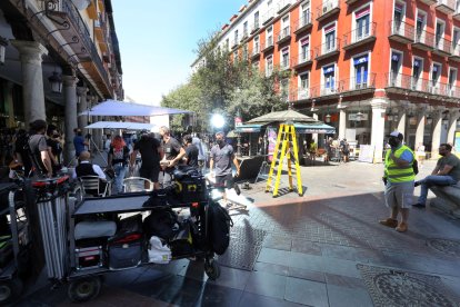 Rodaje del musical 'Voy a pasármelo bien' en Valladolid.- ICAL