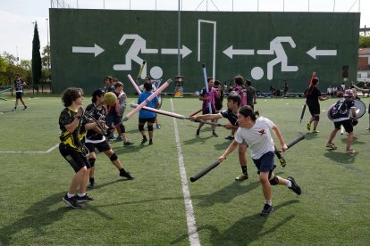Exhibición previa a la II edición del Torneo de Jugger de Fiestas de Valladolid. -ICAL