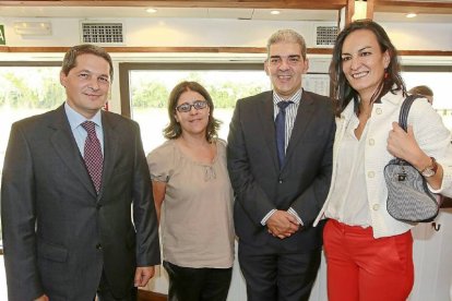 Francisco Martínez, Eva Cardaba, Antonio Ferreras y Paloma Miguel (Telefónica).