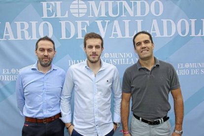 Alejandro Nieto, Nacho González yMario Arranz (Balonmano Atlético Valladolid).