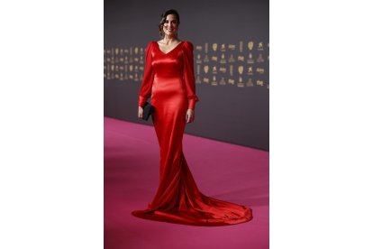 La concejala Blanca Jiménez Cuadrillero en la alfombra roja de la 38 edición de los Premios Goya. -AYUNTAMIENTO VALLADOLID
