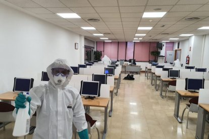 UME desinfecta la DGT