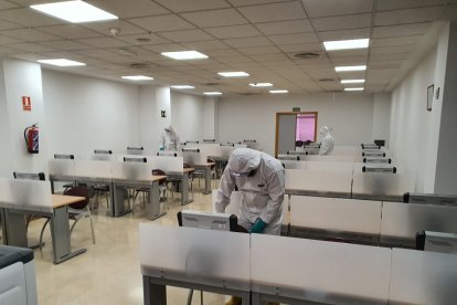 UME desinfecta la DGT