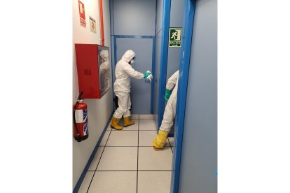 UME desinfecta la DGT