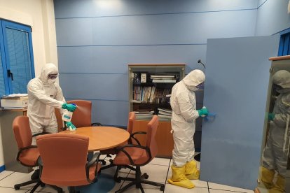 UME desinfecta la DGT