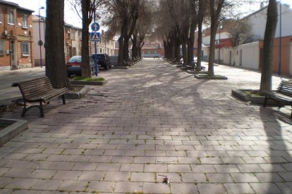 Vista del Barrio España antes de sus obras.