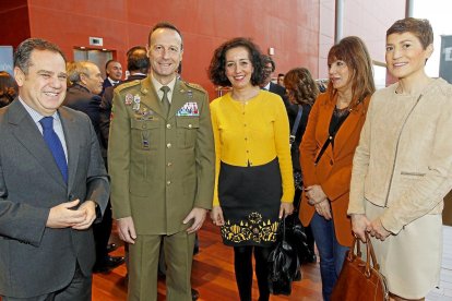 Congreso Somos Castilla y León El delegado territorial, Pablo Trillo, el general, Manuel Gorjón,  la concejala Mercedes Cantalapiedra, y la concejala Mayte Martínez