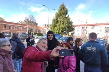 Llegada de 'La Dani' a Valladolid para acudir a los Goya. -MARÍA BAUSELA