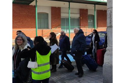 Llegada de Carlos Areces a Valladolid para acudir a los Goya. -MARÍA BAUSELA