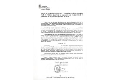 MÁS DE 1.680 EUROS MENSUALES. En el documento, firmado por la ex consejera Verónica Casado, el 17 de agosto de 2020, la enfermera interina E. recibió 1.680,26 eruos en concepto de complemento de productividad entre el 1 de septiembre y el 31 de diciembre de 2020. No fue el único, hay otros dos, uno de 14 de enero de 2021, por un importe de 1.603,05 euros, y otro por la misma cantidad de 25 de mayo de 2021, en la imagen, por el mismo complemento.