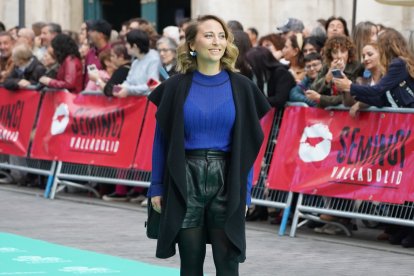 Dania Bdeir, Espiga Arcoíris por 'Warsha', en la alfombra verde de la clausura de la 67ª Semana Internacional de Cine de Valladolid. -ICAL