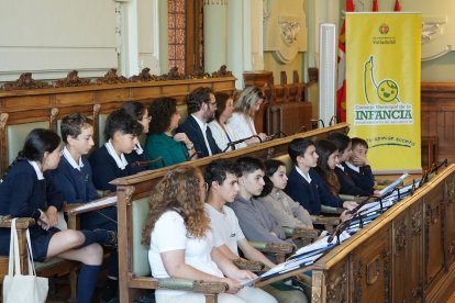 Celebración del Pleno de la Infancia en el Ayuntamiento de Valladolid.- ICAL