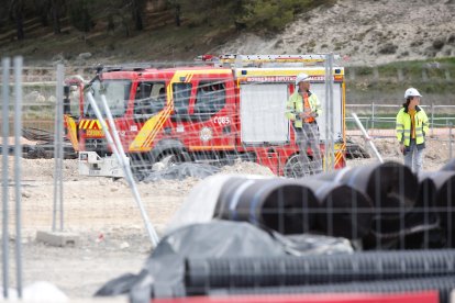 Accidente laboral con un fallecido y un herido en la A-11 en Valbuena de Duero de Valladolid.-PHOTOGENIC