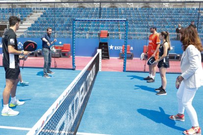 Visita institucional en la previa del WPT en la Plaza Mayor. / LOSTAU
