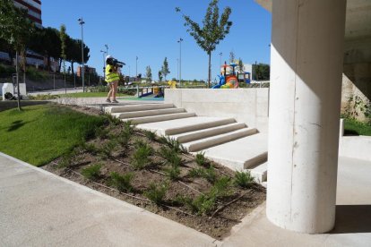 Obras del paso peatonal de Panaderos.- J.M.LOSTAU