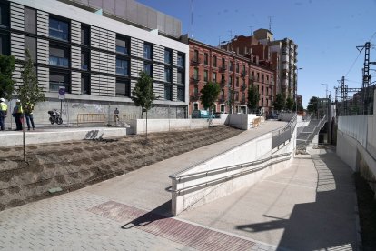 Obras del paso peatonal de Panaderos.- ICAL