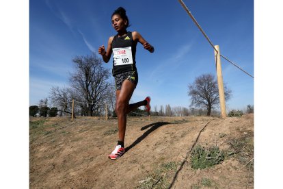 La ganadora Tsige Haisleslase durante la prueba. / M. ÁLVAREZ