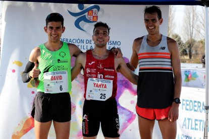 Bascuñana, Aouina y Arce, podio masculino. / M. ÁLVAREZ