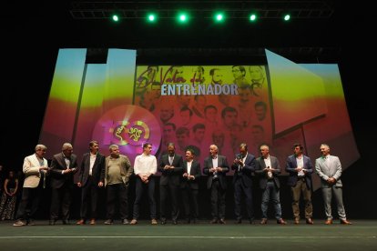 Homenaje a los entrenadores de Castilla y León. / RFCYLF