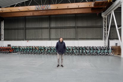 Inauguracion del nuevo espacio de almacenamiento en el Polígono de Argales para las Bikibicis.- ICAL