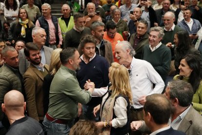 Acto político de Vox en Valladolid con la presencia de Santiago Abascal. ICAL