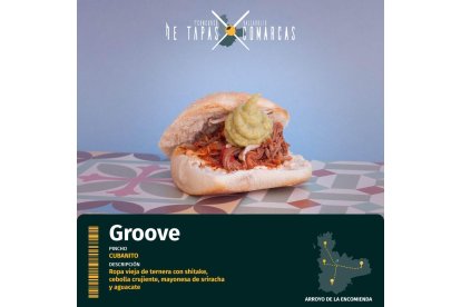 'Cubanito', pincho de Groove con el que competirán en el ‘I Concurso de Tapas X Comarcas de la Provincia de Valladolid’. -E.M.