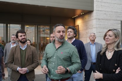 Acto político de Vox en Valladolid con la presencia de Santiago Abascal. ICAL