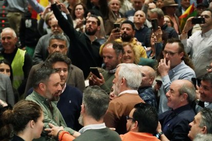 Acto político de Vox en Valladolid con la presencia de Santiago Abascal. ICAL