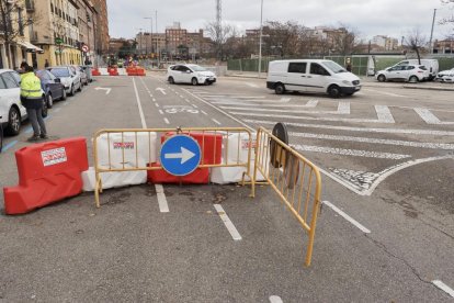 Imágenes de la calle Estación cortada al tráfico por las obras del túnel de la calle Panaderos y la calle Labradores. PHOTOGENIC