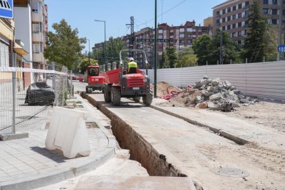 Obras calle Estación.- J.M. LOSTAU